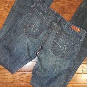 Adriano Goldschmied AG The Club Dark Wash Low Rise Jeans